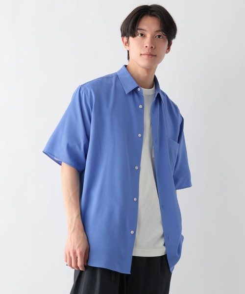 ロ*ポ様 knosis ワークシャツ 青 XL GLOBAL WORK（グローバルワーク） シャツ サラサマ快適シャツ