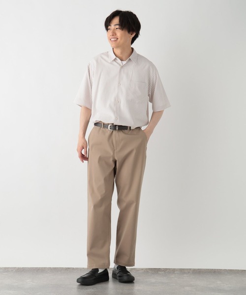GLOBAL WORK（グローバルワーク） シャツ 半袖 サラサマ快適シャツ