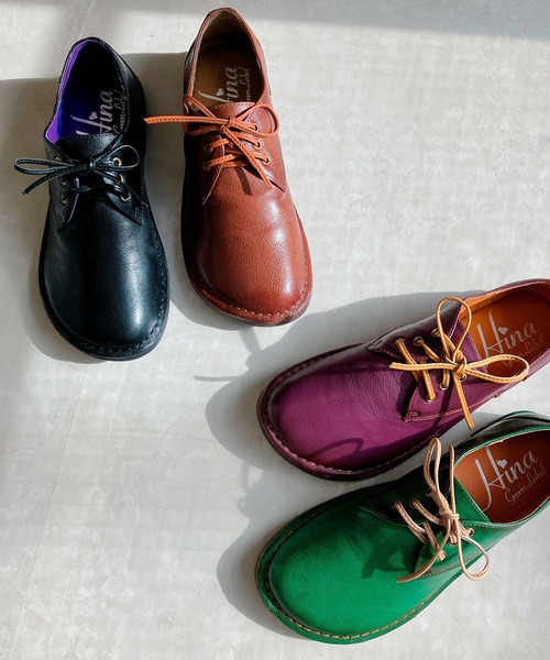 「Hina Green Label」 シューズ 23cm ブラック×ブラック レディース_画像5