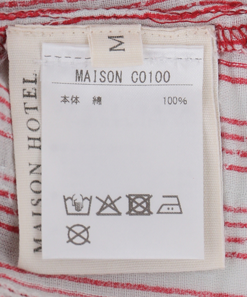 ブラウス シャツ 「MAISON HOTEL / メゾンホテル」dada レディースの画像