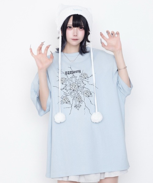 Whinny tシャツ 半袖 Whinny/「2026春夏新作♪」縛られしトゲトゲROSE