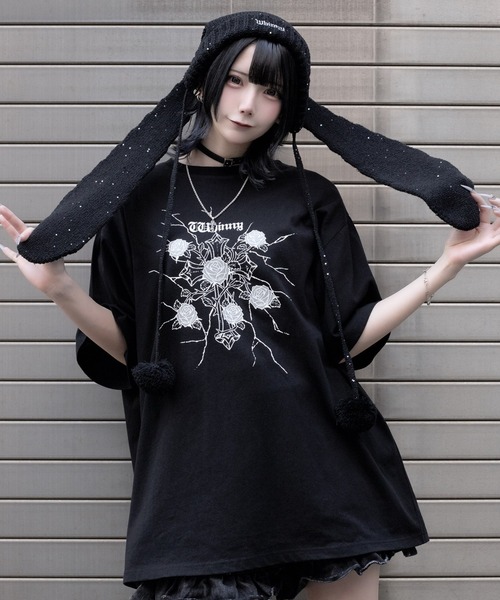 Whinny tシャツ 半袖 Whinny/「2026春夏新作♪」縛られしトゲトゲROSE