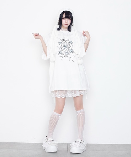 Whinny tシャツ 半袖 Whinny/「2026春夏新作♪」縛られしトゲトゲROSE