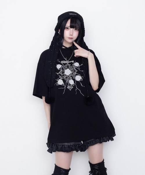 Whinny tシャツ 半袖 Whinny/「2026春夏新作♪」縛られしトゲトゲROSE