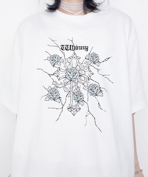 Whinny tシャツ 半袖 Whinny/「2026春夏新作♪」縛られしトゲトゲROSE