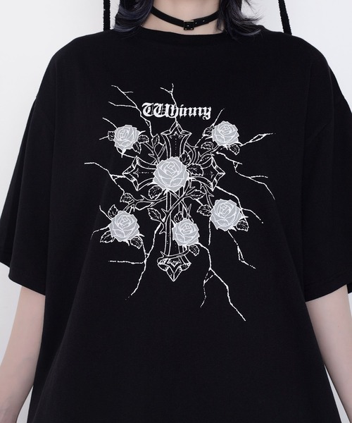 Whinny tシャツ 半袖 Whinny/「2026春夏新作♪」縛られしトゲトゲROSE