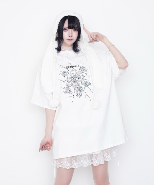 Whinny tシャツ 半袖 Whinny/「2026春夏新作♪」縛られしトゲトゲROSE