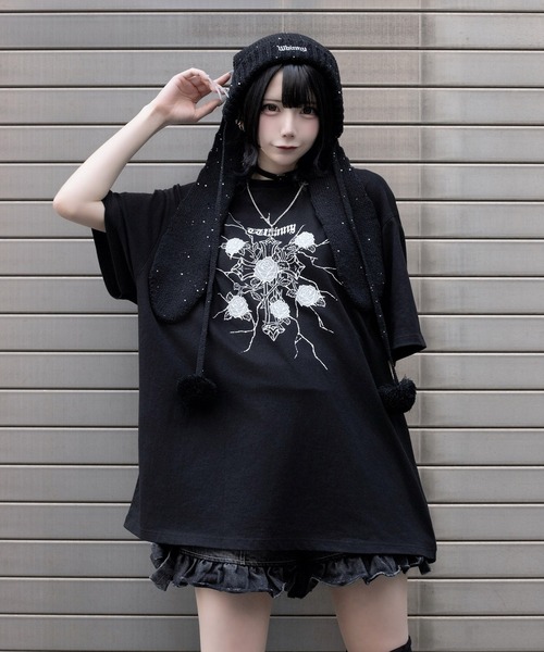 Whinny tシャツ 半袖 Whinny/「2026春夏新作♪」縛られしトゲトゲROSE