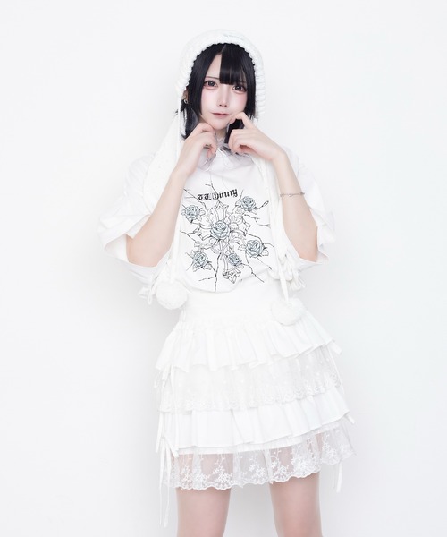 Whinny tシャツ 半袖 Whinny/「2026春夏新作♪」縛られしトゲトゲROSE