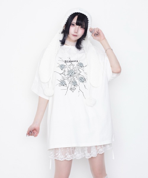 Whinny tシャツ 半袖 Whinny/「2026春夏新作♪」縛られしトゲトゲROSE