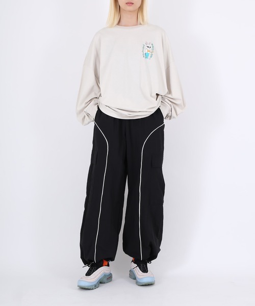 「PUNYUS」 カーゴパンツ 2 ブラック レディース_画像4