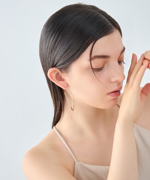 ピアス 「シグナルフープ」 ピアス L レディースの画像