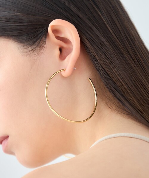 ピアス 「シグナルフープ」 ピアス L レディースの画像