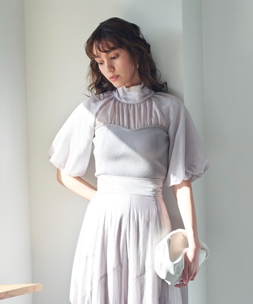 「SNIDEL」 半袖カットソー ONE SIZE ピンク レディース_画像5