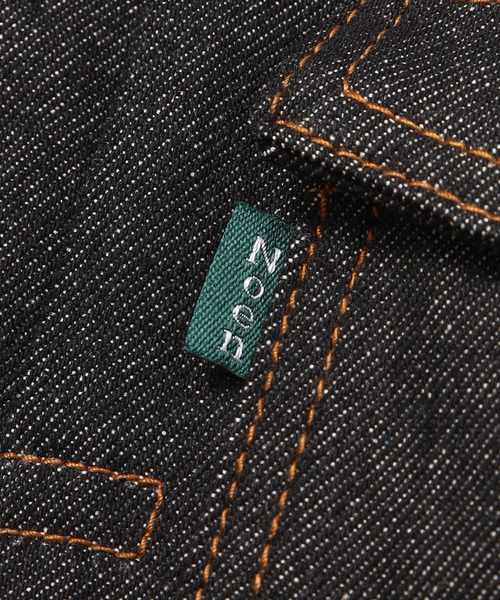 「Noen」 デニムジャケット LARGE ブラック メンズ_画像4
