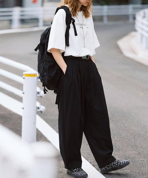 「antiqua」 「tree cafe」イージーパンツ LARGE ベージュ系その他 レディース_画像5