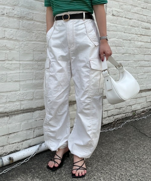 「CIAOPANIC」 カーゴパンツ MEDIUM ネイビー レディース_画像2