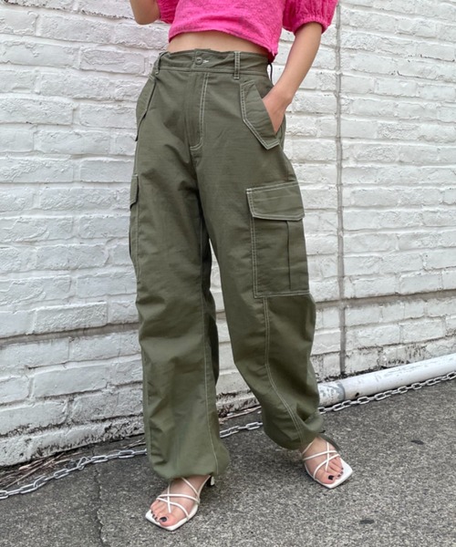 「CIAOPANIC」 カーゴパンツ MEDIUM ネイビー レディース_画像8