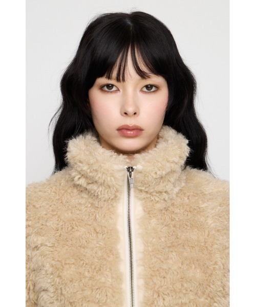 LAGUA GEM（ラグアジェム） ブルゾン アウター FRONT ZIP FAUX FUR