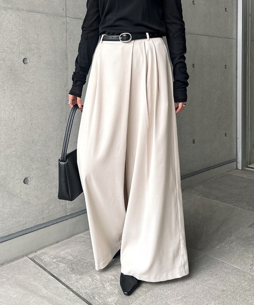 「andme」 パンツ M ベージュ レディース_画像6