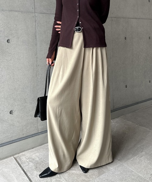 「andme」 パンツ M ベージュ レディース_画像8