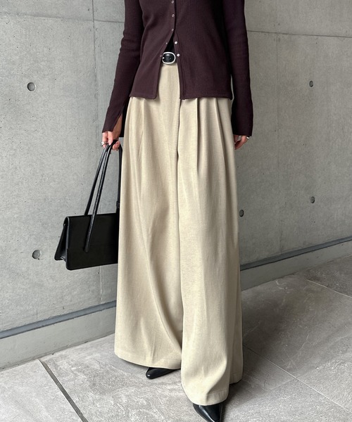 「andme」 パンツ M ベージュ レディース_画像9
