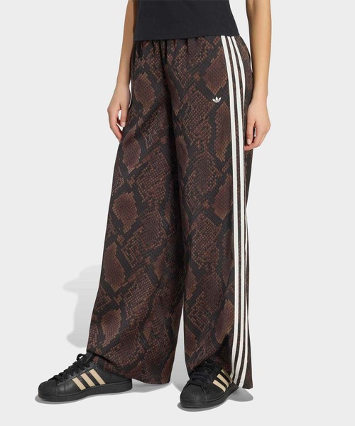 adidas（アディダス） ワイドパンツ パンツ サテン スネーク プリント