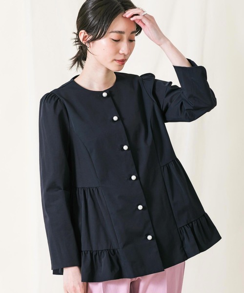 ［美品⭐︎］sono ブラウス Sono（ソーノ） 長袖ブラウス FREE ネイビー レディース : ZOZOTOWN