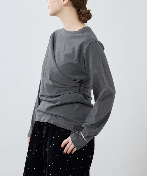 IENA（イエナ） tシャツ ywy/ワイワイ 別注 TUCK DRAPE TOPS EX