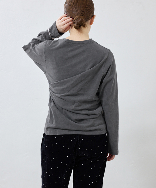 ywy TUCK DRAPE TEE SHIRT/Tシャツ IENA（イエナ） tシャツ ywy/ワイワイ 別注 TUCK DRAPE TOPS EX
