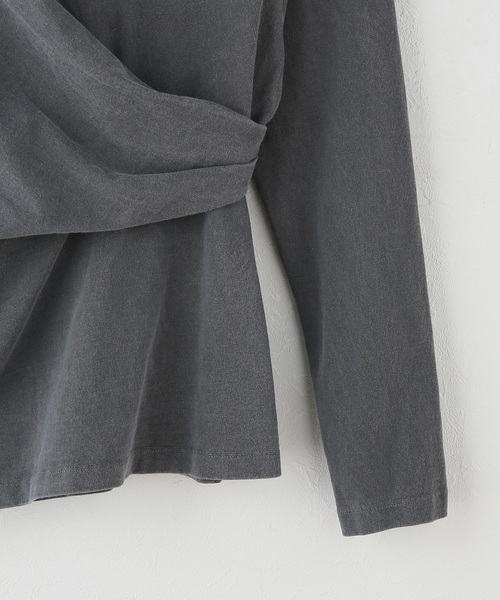 IENA（イエナ） tシャツ ywy/ワイワイ 別注 TUCK DRAPE TOPS EX
