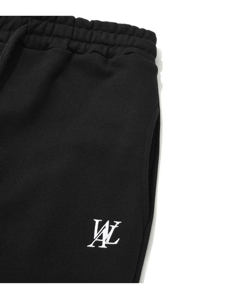 パンツ WOOALONG Signature jogger pants BLACK WL230JLP01UBLK セール】WOOALONG(ウアロン)/Signature jogger pants