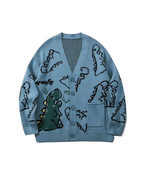 超希少柄プリーツプリーズ 恐竜柄少女 犬カーディガン 長袖 PLEATS PLEASE ISSEY MIYAKE - 【良品✨】超希少柄 PLEATS