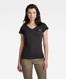 送料込★G-Star★Overdyed Eyben Slim 2.0 半袖VネックTシャツ G-Star RAW｜【公式ショップ】Eyben Slim V-Neck Top 2.0