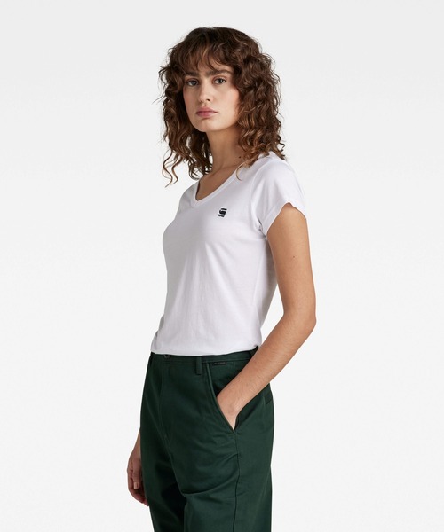 G-STAR RAW tシャツ EYBEN SLIM V-NECK TOP/ワンポイント