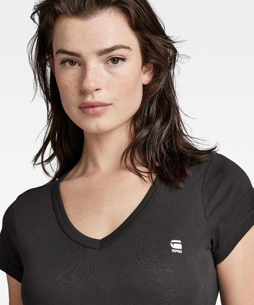 G-STAR RAW tシャツ EYBEN SLIM V-NECK TOP/ワンポイント