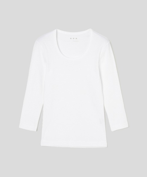three dots（スリー ドッツ） tシャツ ジェシカ七分袖 レディース