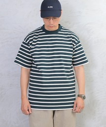 大きめ【PRL】 ジャージー クルーネック ボーダー Tシャツ 2色 WAIPER.inc tシャツ GOOD WEAR アメリカコットン ボーダー S/S