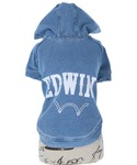 犬 服 EDWIN/デニムライクロゴパーカーの詳細画像2