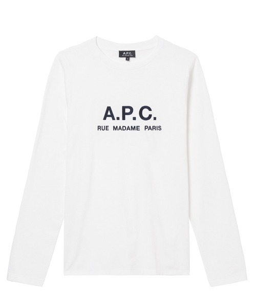 A.P.C.」 長袖Tシャツ X-LARGE ホワイト MEN