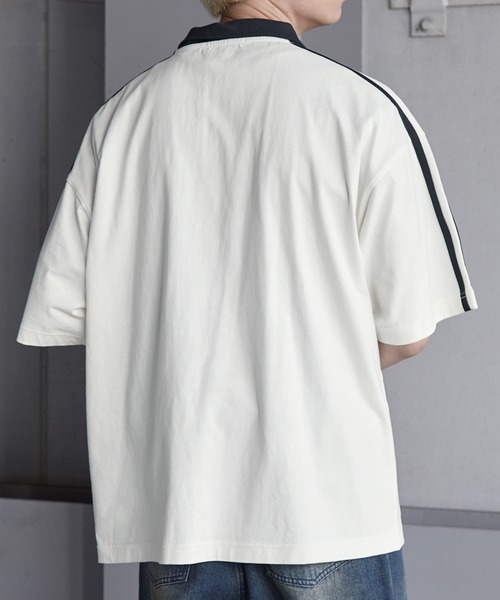 Anchor Smith tシャツ オーバーサイズ サイドライン ハーフ