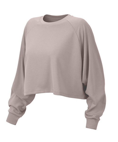 HYS SHOP レディース 長袖クロップド丈プルオーバーヨガトップス