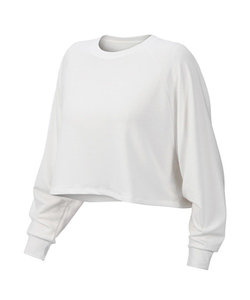 HYS SHOP レディース 長袖クロップド丈プルオーバーヨガトップス