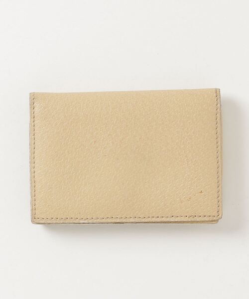 CELINE ベージュ レザー カードケース/ケース CELINE セリーヌ カードケース ベージュ レザー 現地価格セール