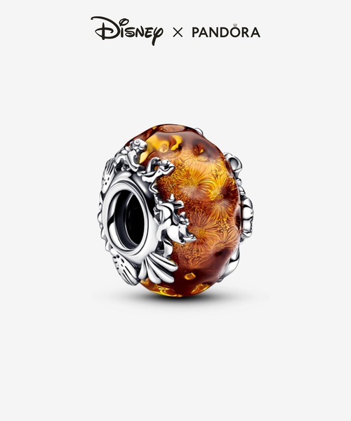 PANDORA チャーム ディズニー ライオン・キング ムラノ ガラス