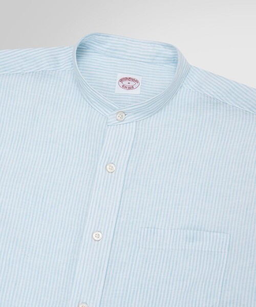 BROOKS BROTHERS（ブルックスブラザーズ） シャツ リネン バンドカラー