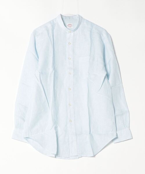 BROOKS BROTHERS（ブルックスブラザーズ） シャツ リネン バンドカラー