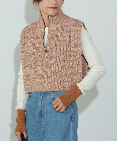 BEAMS HEART（ビームス ハート） ニット セーター ハーフジップ ニット