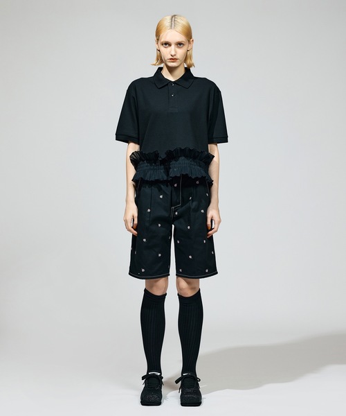 ポロシャツ ポロ FRILL HEM POLO SHIRT レディース メンズ NON TOKYO ポロシャツ ポロ FRILL HEM POLO SHIRT レディース