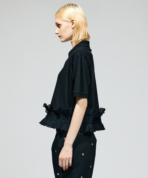 ポロシャツ ポロ FRILL HEM POLO SHIRT レディース メンズ NON TOKYO ポロシャツ ポロ FRILL HEM POLO SHIRT レディース